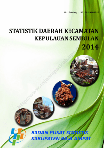 statistik daerah kecamatan kepulauan sembilan 2014