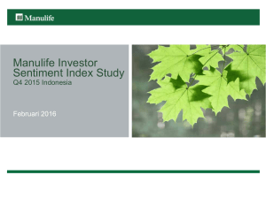 Manulife Investor Sentiment Index Study