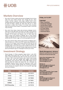 Markets Overview Investment Strategy