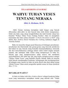 Wahyu tentang neraka - Herlianto, M.Th.