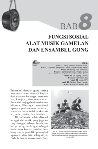 fungsi sosial alat musik gamelan dan ensambel gong