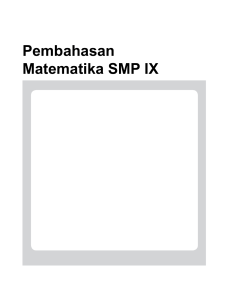 Pembahasan Matematika SMP IX