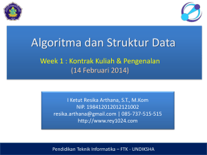 Algoritma dan Struktur Data