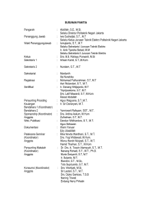 SUSUNAN PANITIA Pengarah - Teknik Elektro
