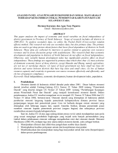12 analisis panel atas pengaruh ekonomi dan - E