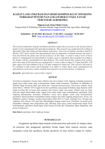 kajian lama inkubasi dan dosis kompos kulit singkong terhadap