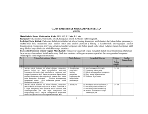 (GBPP) Mata Kuliah: Dasar Elektronika