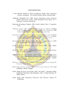 DAFTAR PUSTAKA A. Hitt, Michael, Ireland, R. Duane, E.Hoskisson