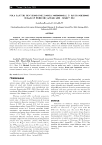 57.POLA BAKTERI PENYEBAB PNEUMONIA