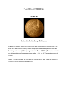 PLANET DAN SATELITNYA Merkurius