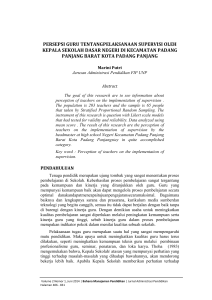 persepsi guru tentangpelaksanaan supervisi oleh - e