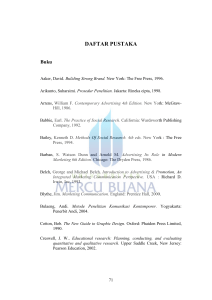 daftar pustaka - Perpustakaan Universitas Mercu Buana