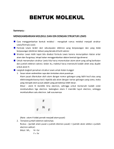 BENTUK MOLEKUL