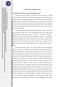 V. HASIL DAN PEMBAHASAN 5.1. Pemetaan Titik