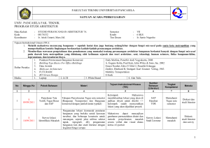 univ. pancasila fak. teknik program studi arsitektur 1