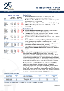 Riset Ekonomi Harian - PT Samuel Sekuritas Indonesia
