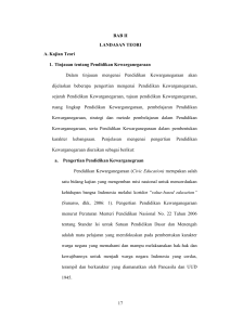 17 BAB II LANDASAN TEORI A. Kajian Teori 1. Tinjauan tentang