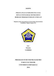 program studi teknik elektro fakultas teknik universitas bengkulu 2014