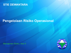 Pengelolaan Risiko Operasional