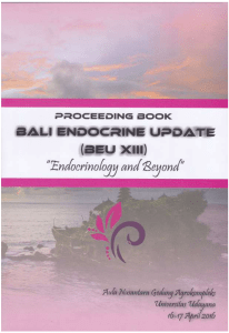 Bali Endocrine Update (BEU) XIII 2016