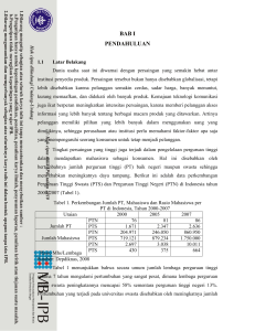 Analisis Keterkaitan Antara Kepuasan Proses Belajar Mengajar