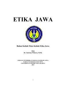 etika jawa - Staff Site Universitas Negeri Yogyakarta