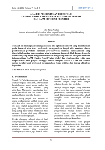 ANALISIS PEMBENTUKAN PORTOFOLIO