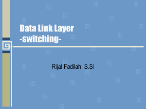 Data Link Layer -switching