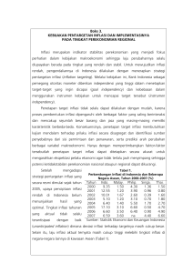 Boks 3. KEBIJAKAN PENTARGETAN INFLASI DAN