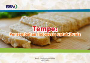 Tempe - Badan Standardisasi Nasional