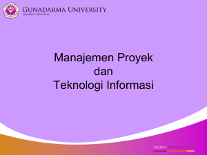 Manajemen Proyek dan Teknologi Informasi