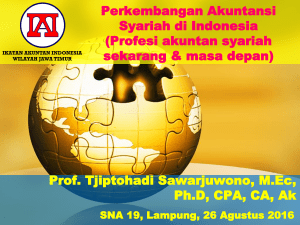 Prof. Tjiptohadi Sawarjuwono, M.Ec, Ph.D, CPA, CA, Ak