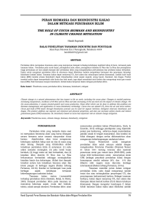 08b. PERAN BIOMASSA DAN BIOINDUSTRI KAKAO