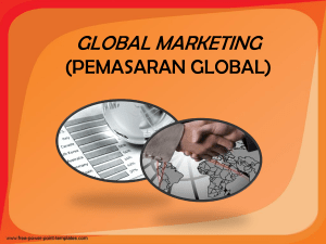 global marketing (pemasaran global)