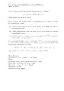 Solusi Soal OSN 2012 Matematika SMA/MA Hari