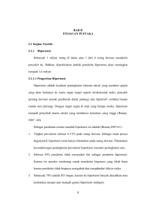 BAB II TINJAUAN PUSTAKA 2.1 Kajian Teoritis 2.1.1 Hipertensi