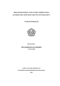 mekanisme koping pada pasien terdiagnosa kanker paru di rumah