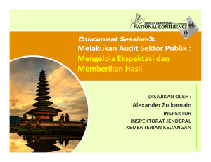 Melakukan Audit Sektor Publik - 2016 IIA Indonesia National