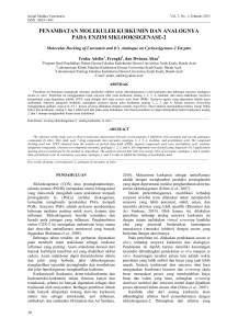 penambatan molekuler kurkumin dan analognya