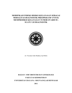 modifikasi indeks risiko keganasan sebagai modalitas diagnostik