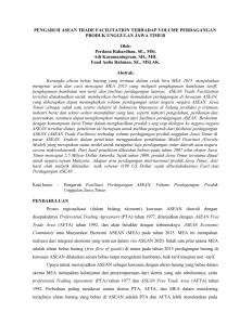 PENGARUH ASEAN TRADE FACILITATION