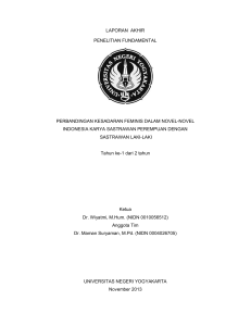 laporan akhir penelitian fundamental perbandingan kesadaran