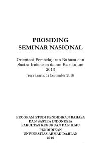 prosiding seminar nasional