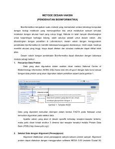 METODE DESAIN VAKSIN (PENDEKATAN BIOINFORMATIKA)