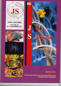 ISSN. lg2g 5g6x - ePrints Sriwijaya University
