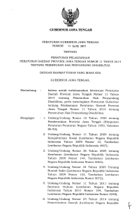gubernur jawa tengah - JDIH Provinsi Jawa Tengah