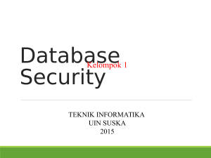 Keamanan Basis Data