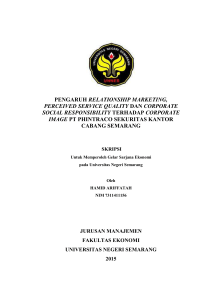 pengaruh relationship marketing, perceived service quality