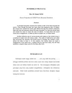 PENDIDIKAN PRANATAL - STKIP Paris Barantai Kotabaru