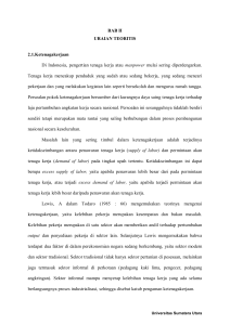 BAB II URAIAN TEORITIS 2.1.Ketenagakerjaan Di Indonesia